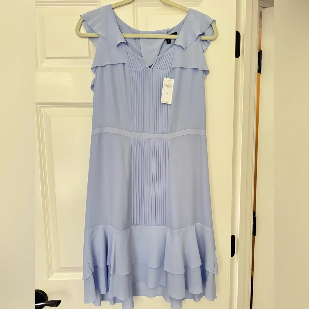 NWT Banana Republic Soft Blue Sleeveless Dress - Picture 1 of 4